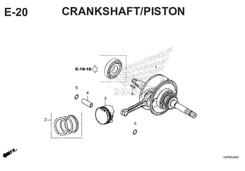 Katalog Suku Cadang Honda Scoopy eSP K2F