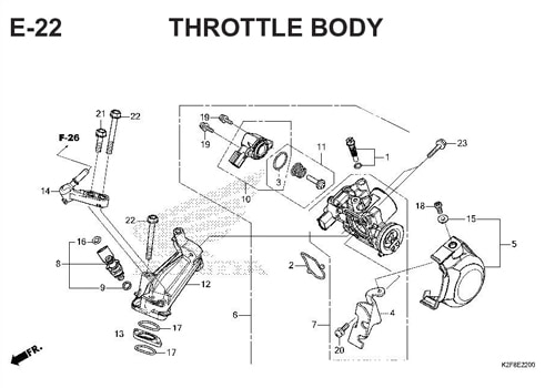 Katalog Suku Cadang Honda Scoopy eSP K2F