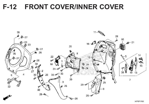 Katalog Suku Cadang Honda Scoopy eSP K2F
