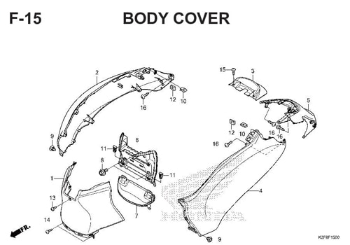 Katalog Suku Cadang Honda Scoopy eSP K2F