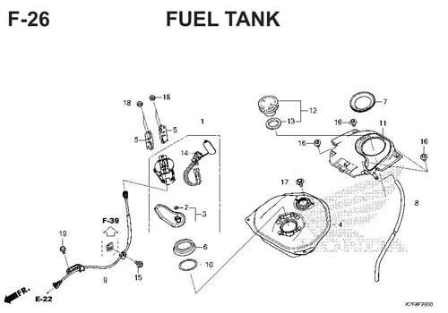 Katalog Suku Cadang Honda Scoopy eSP K2F