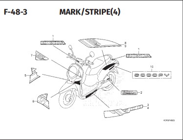 Katalog Suku Cadang Honda Scoopy eSP K2F