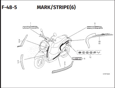 Katalog Suku Cadang Honda Scoopy eSP K2F