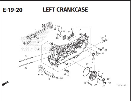 Katalog Suku Cadang Honda Scoopy eSP K2FP