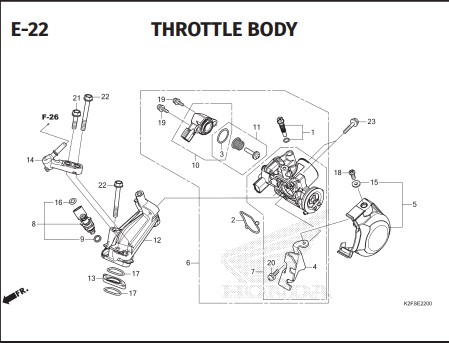 Katalog Suku Cadang Honda Scoopy eSP K2FP