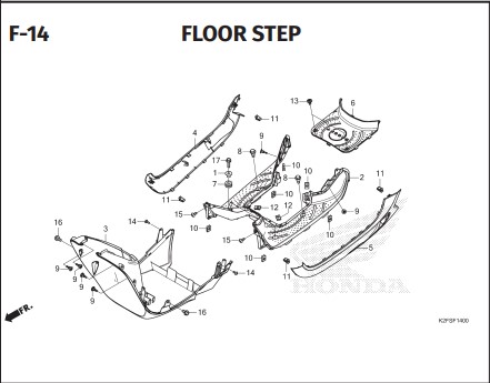 Katalog Suku Cadang Honda Scoopy eSP K2FP