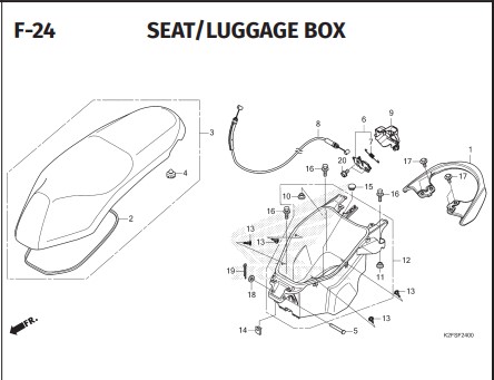 Katalog Suku Cadang Honda Scoopy eSP K2FP