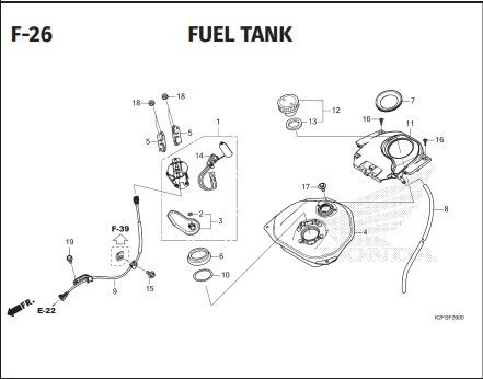 Katalog Suku Cadang Honda Scoopy eSP K2FP