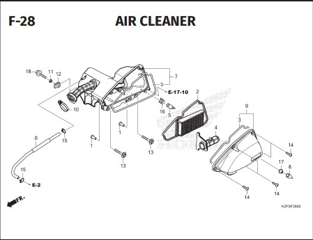 Katalog Suku Cadang Honda Scoopy eSP K2FP