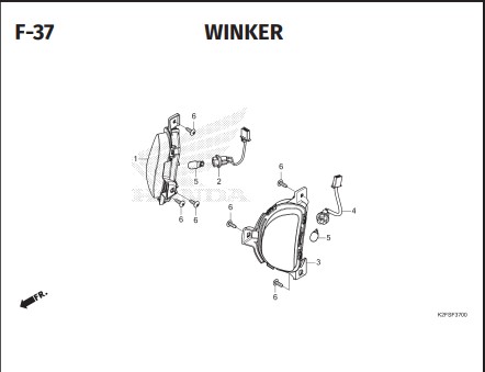 Katalog Suku Cadang Honda Scoopy eSP K2FP