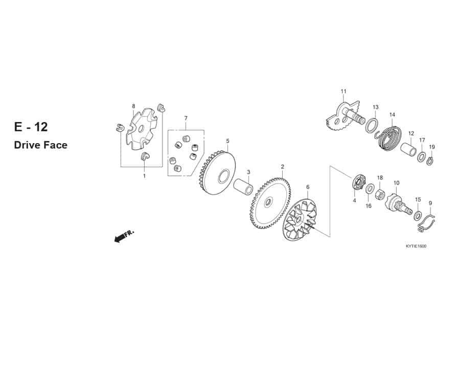 Katalog Suku Cadang Honda Scoopy KYT