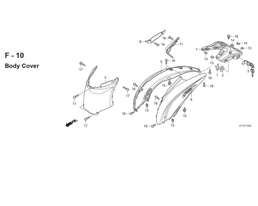Katalog Suku Cadang Honda Scoopy KYT