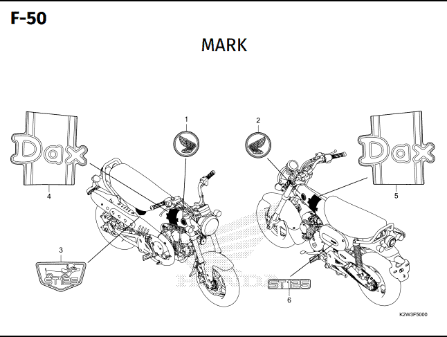 Katalog Suku Cadang Honda ST125 DAX
