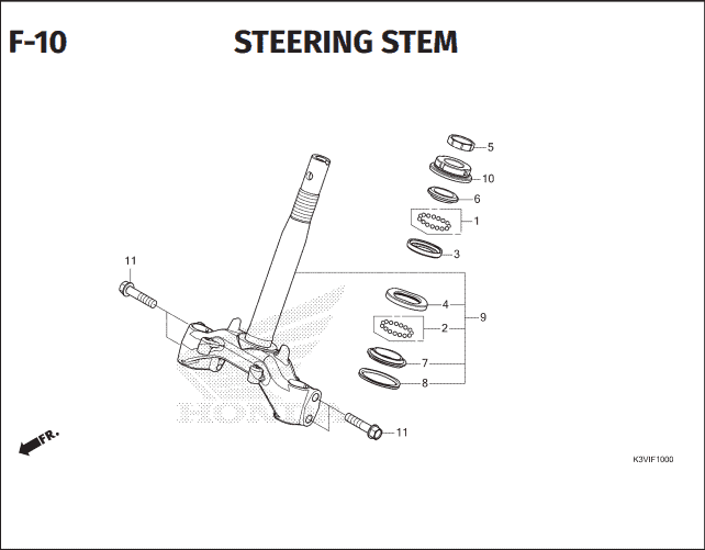Katalog Suku Cadang Honda Stylo 160