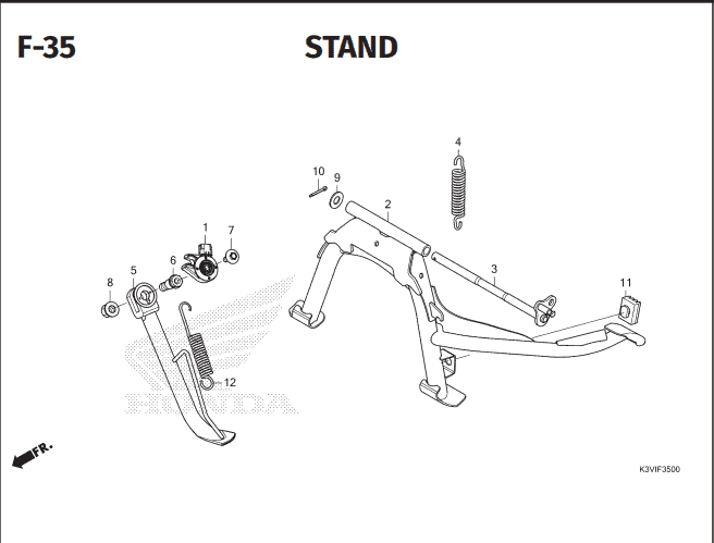 Katalog Suku Cadang Honda Stylo 160