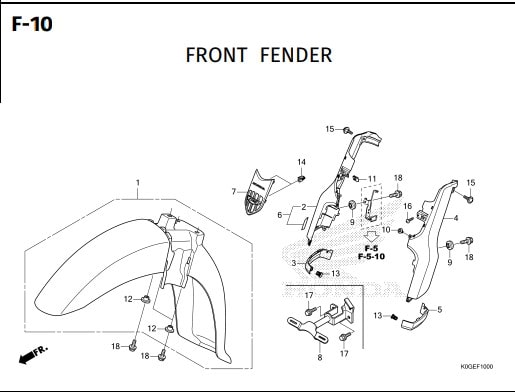 Katalog Suku Cadang Honda Super Cub 125