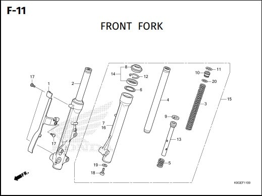 Katalog Suku Cadang Honda Super Cub 125