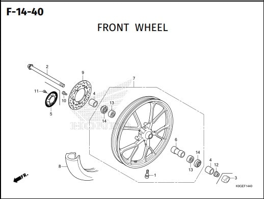 Katalog Suku Cadang Honda Super Cub 125