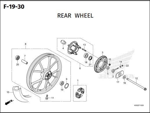 Katalog Suku Cadang Honda Super Cub 125
