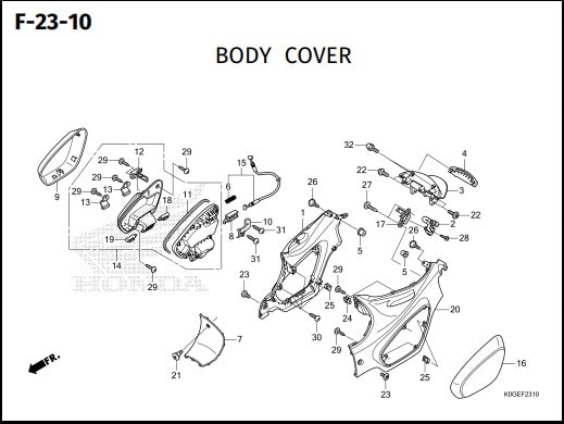 Katalog Suku Cadang Honda Super Cub 125