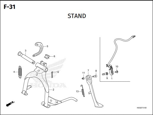 Katalog Suku Cadang Honda Super Cub 125