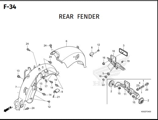 Katalog Suku Cadang Honda Super Cub 125