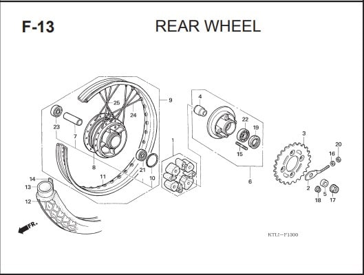 Katalog Suku Cadang Honda Supra FIT X