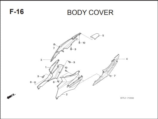 Katalog Suku Cadang Honda Supra FIT X