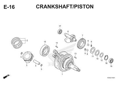 Katalog Suku Cadang Honda Supra GTR 150 K56F