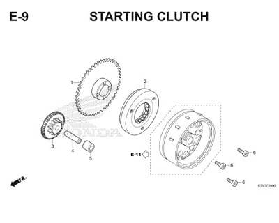 Katalog Suku Cadang Honda Supra GTR 150 K56F