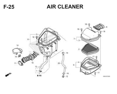 Katalog Suku Cadang Honda Supra GTR 150 K56F