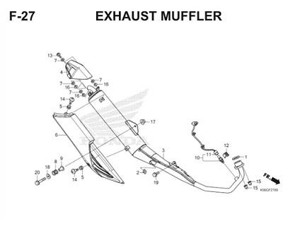 Katalog Suku Cadang Honda Supra GTR 150 K56F