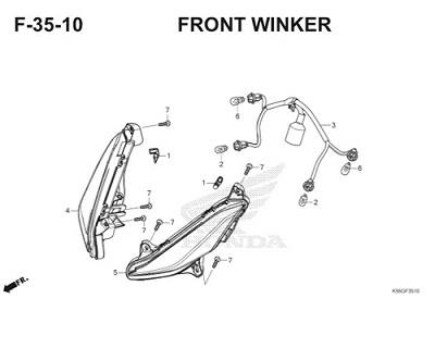 Katalog Suku Cadang Honda Supra GTR 150 K56F