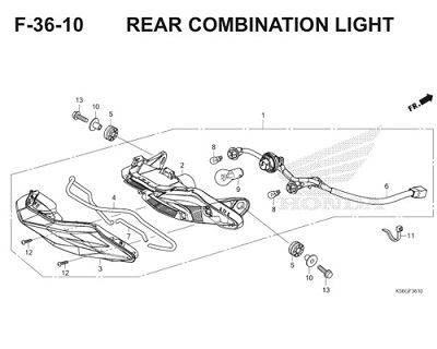 Katalog Suku Cadang Honda Supra GTR 150 K56F