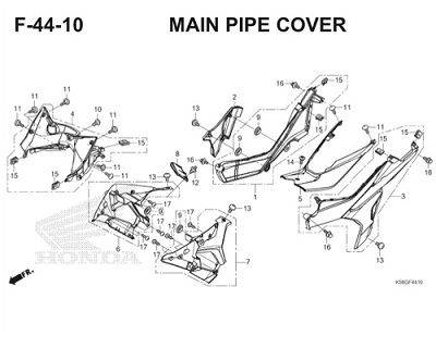 Katalog Suku Cadang Honda Supra GTR 150 K56F
