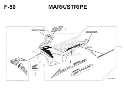 Katalog Suku Cadang Honda Supra GTR 150 K56F