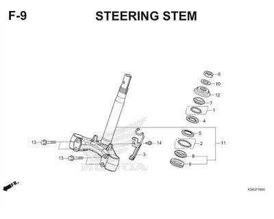 Katalog Suku Cadang Honda Supra GTR 150 K56F