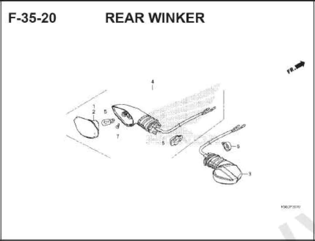 Katalog Suku Cadang Honda Supra GTR 150 K56W