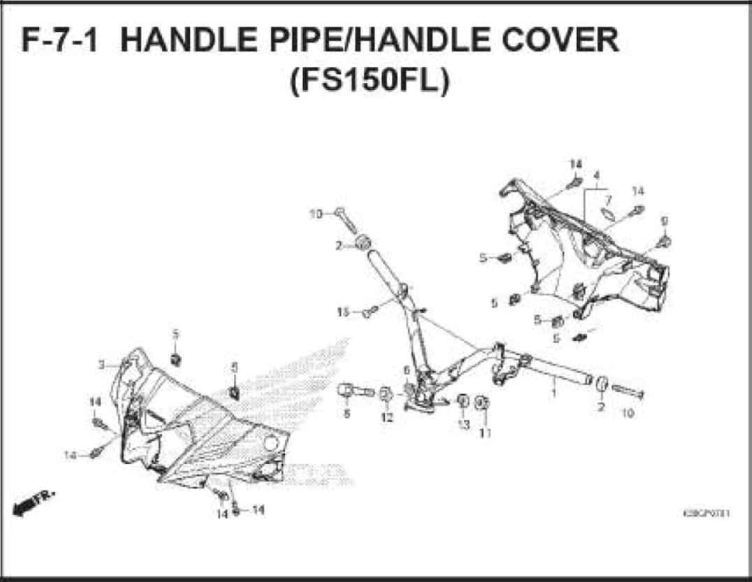Katalog Suku Cadang Honda Supra GTR 150 K56W