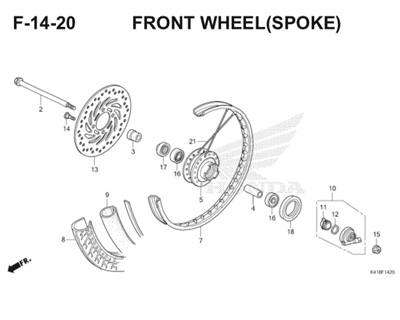 Katalog Suku Cadang Honda Supra X 125 FI K41