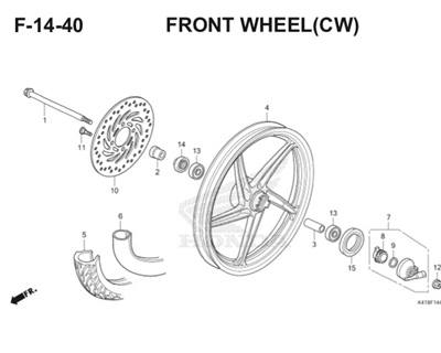 Katalog Suku Cadang Honda Supra X 125 FI K41