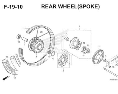Katalog Suku Cadang Honda Supra X 125 FI K41