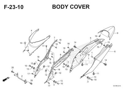 Katalog Suku Cadang Honda Supra X 125 FI K41
