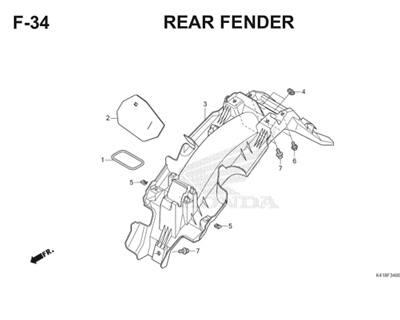 Katalog Suku Cadang Honda Supra X 125 FI K41