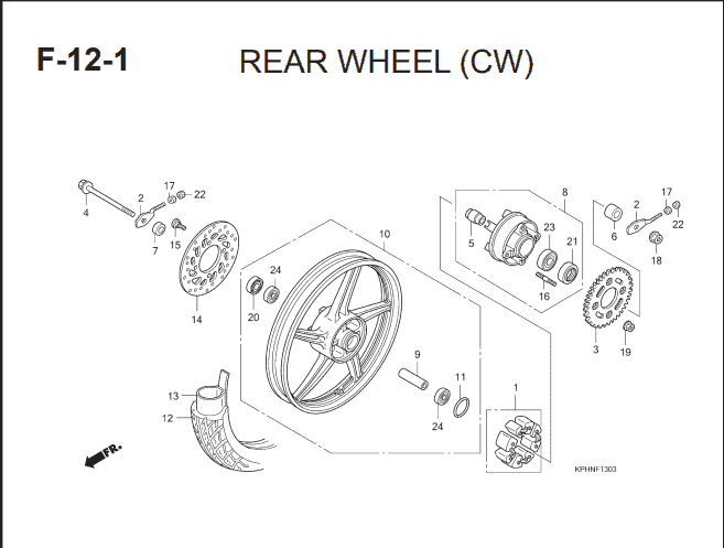 Katalog Suku Cadang Honda Supra X 125 KVL