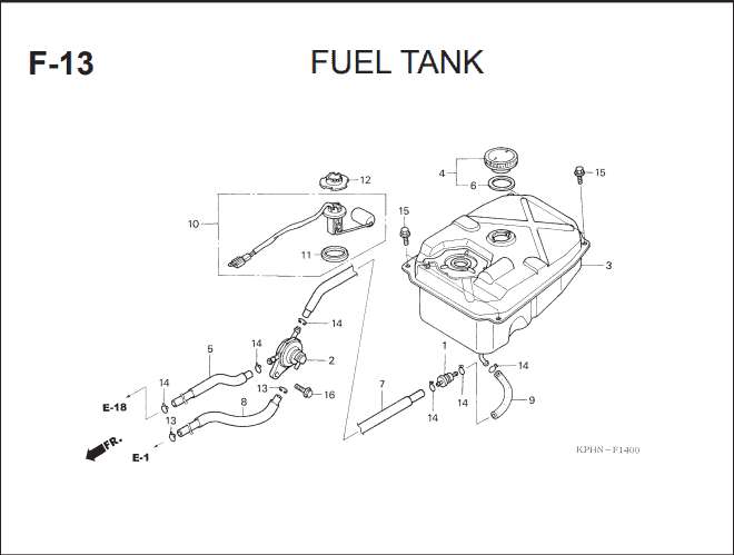 Katalog Suku Cadang Honda Supra X 125 KVL