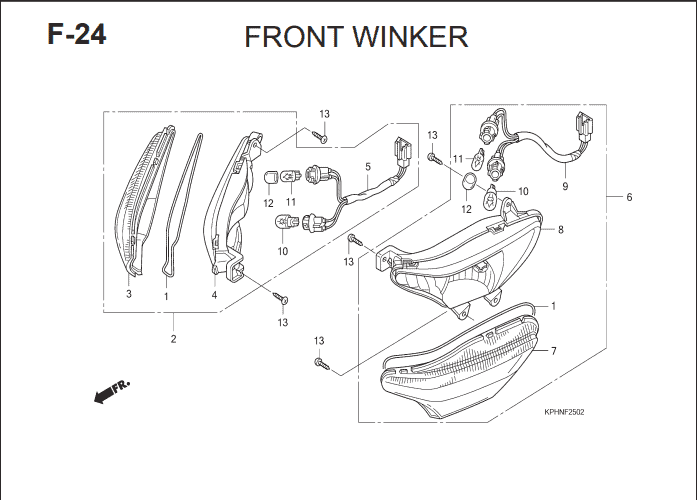 Katalog Suku Cadang Honda Supra X 125 KVL