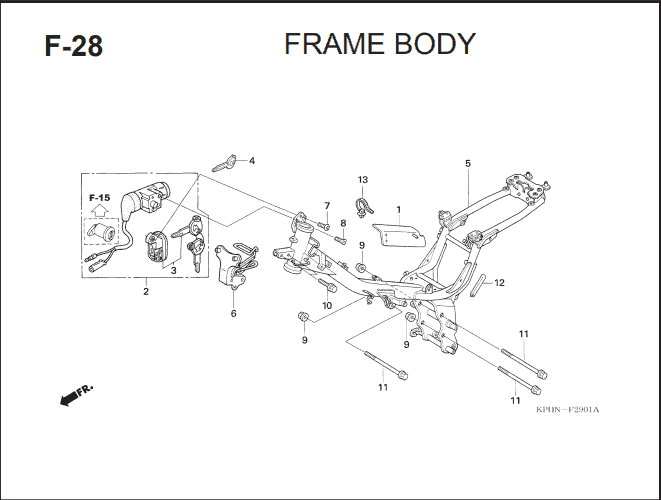 Katalog Suku Cadang Honda Supra X 125 KVL
