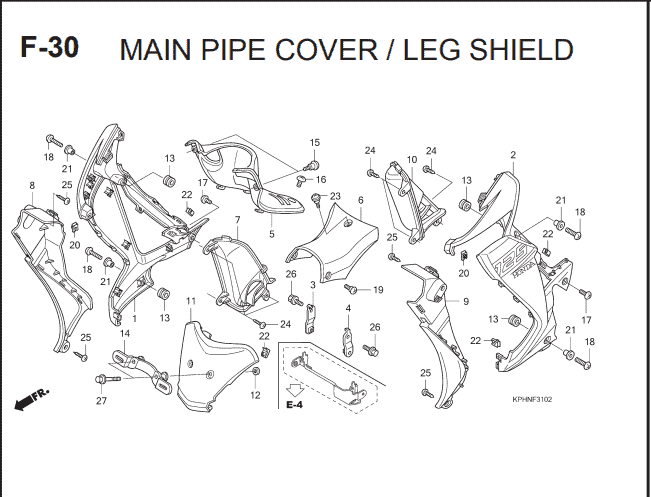 Katalog Suku Cadang Honda Supra X 125 KVL