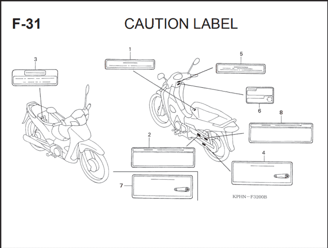 Katalog Suku Cadang Honda Supra X 125 KVL